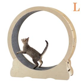 Cat Exercise Wheels - Indoor Cat Treadmill (Option: L)